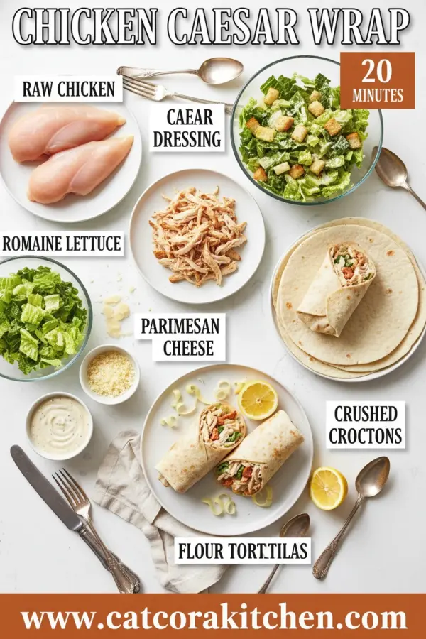 Chicken caesar wrap ingredients