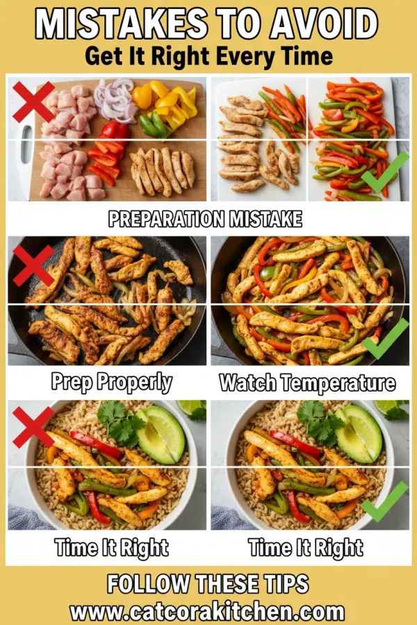 Chicken fajita meal prep bowls common mistakes