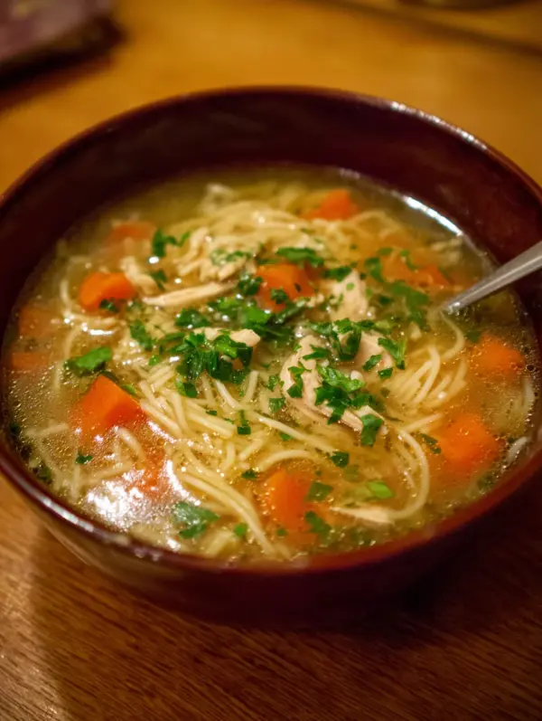 card recipe ingredients and instructions chicken noodle soup from scratch