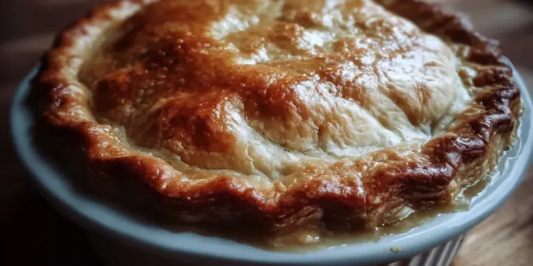 chicken pot pie with flaky crust