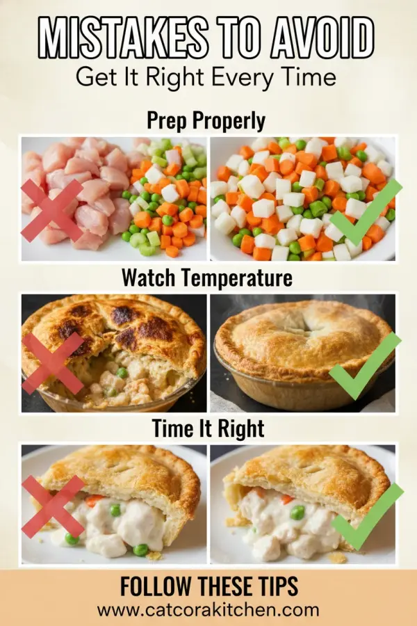 Chicken pot pie with flaky crust common mistakes