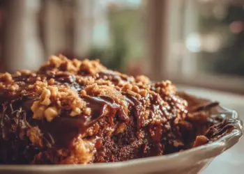 chocolate peanut butter dump cake