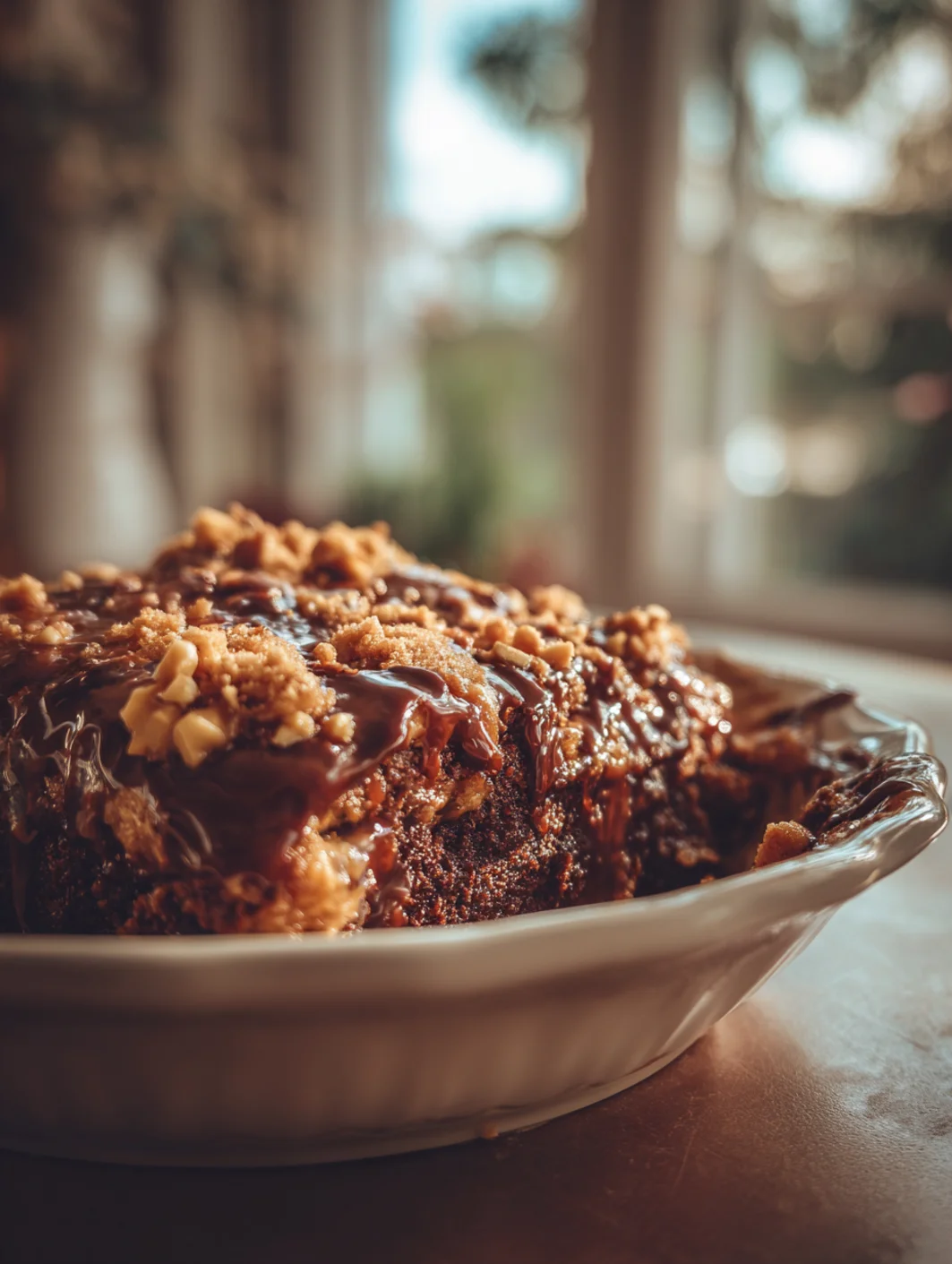 Chocolate Peanut Butter Dump Cake