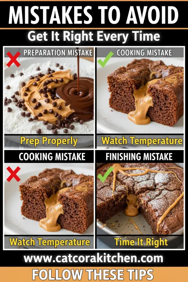 Chocolate peanut butter dump cake common mistakes