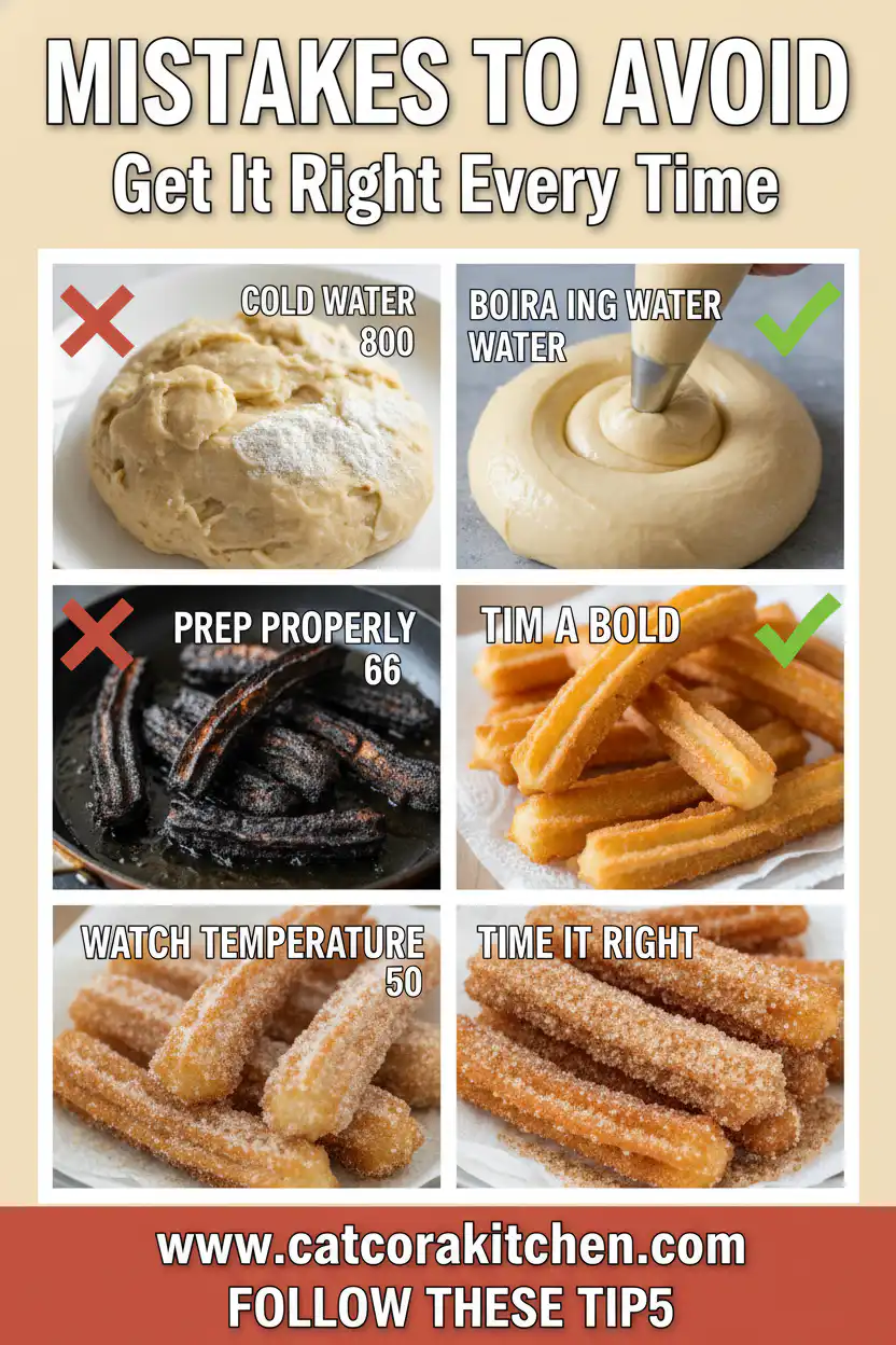 Churros common mistakes