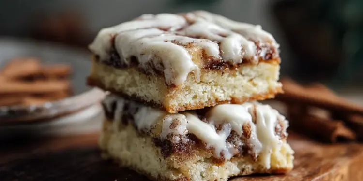 cinnamon roll bliss bars