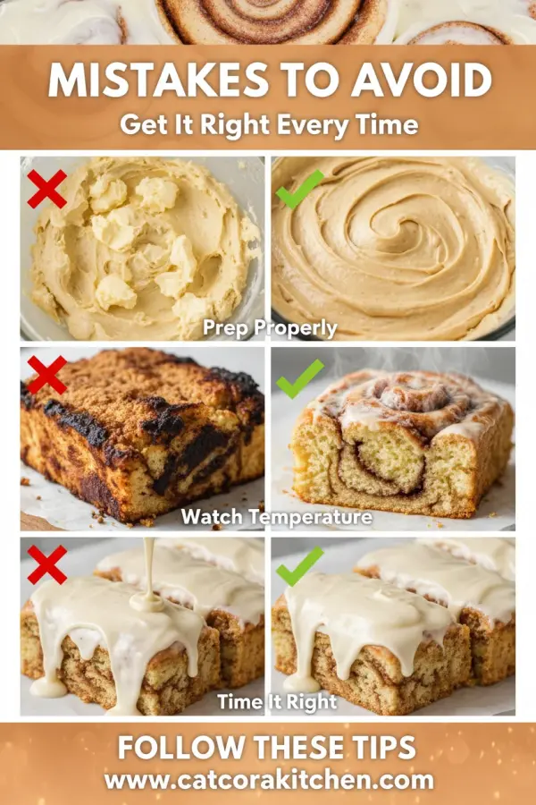 Cinnamon roll bliss bars common mistakes