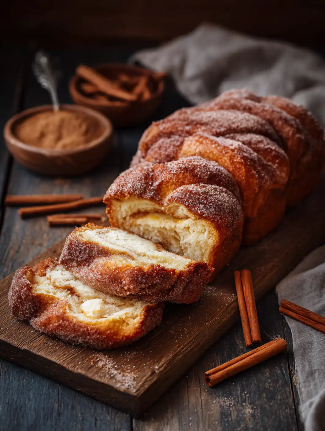 card recipe ingredients and instructions cinnamon sugar donut bread