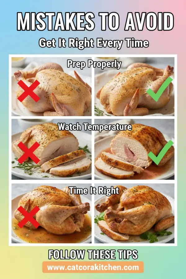 Classic Easter Sunday roast chicken common mistakes