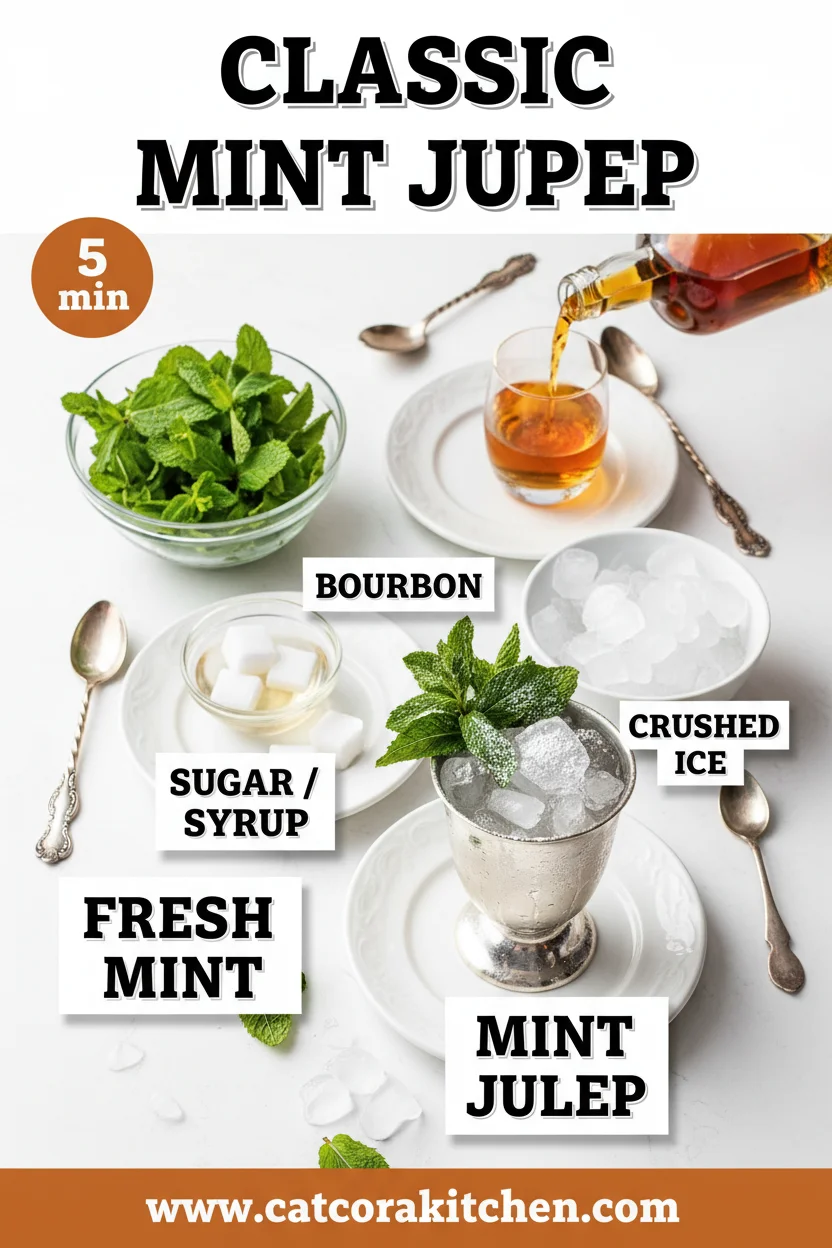 Classic mint julep ingredients