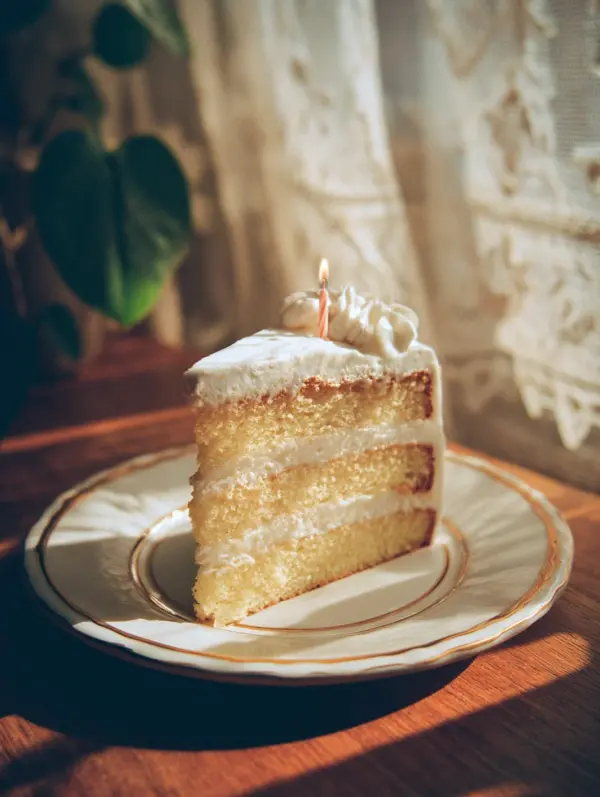 Classic Vanilla Birthday Cake – Moist & Fluffy Recipe