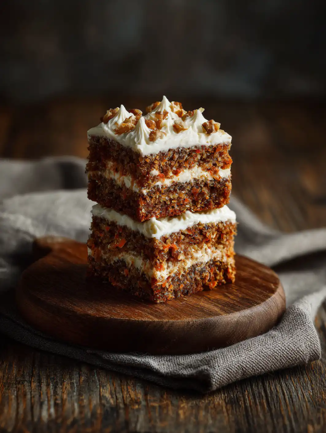 card recipe ingredients and instructions cream cheese bars carrot cake