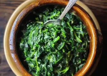 creamed spinach