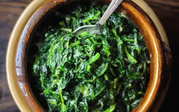 creamed spinach