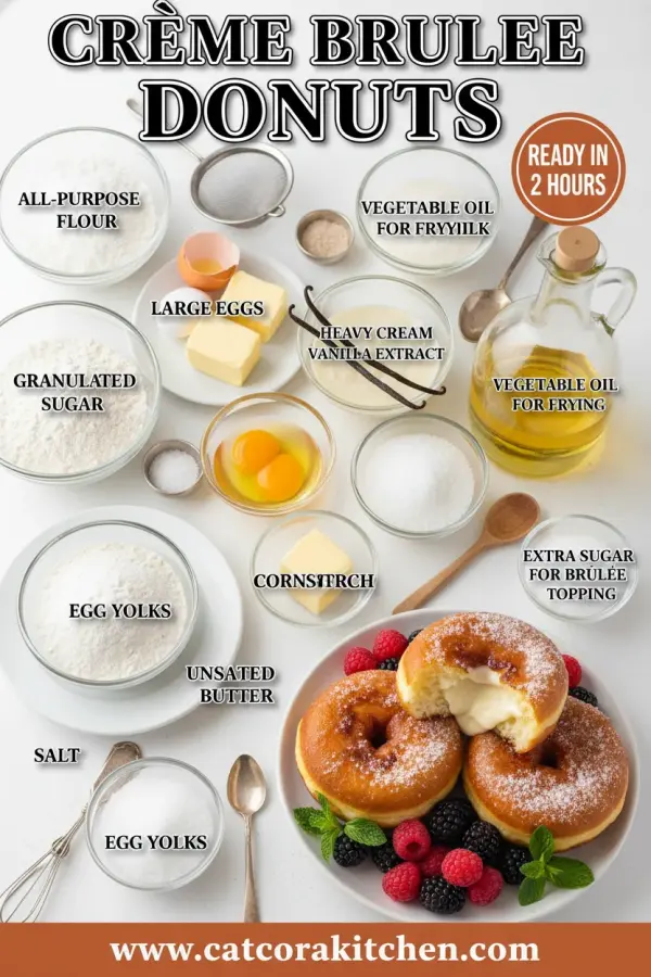 Creme brulee donuts ingredients