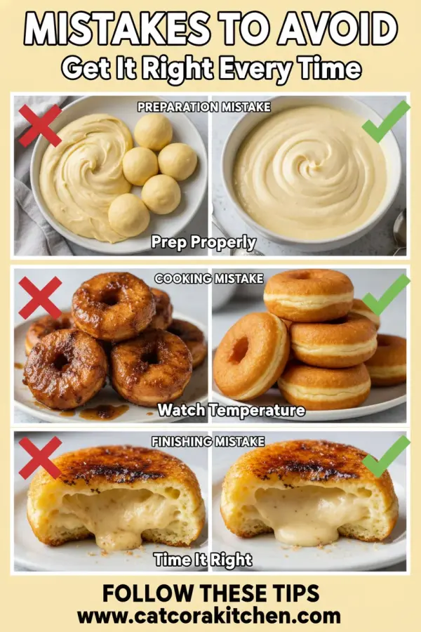 Creme brulee donuts common mistakes