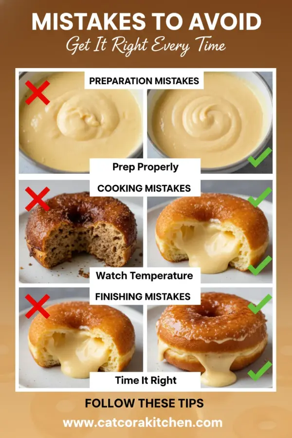 Creme brulee donuts common mistakes