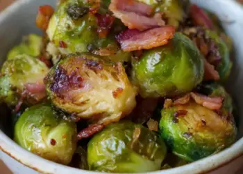 crispy Brussels sprouts with bacon