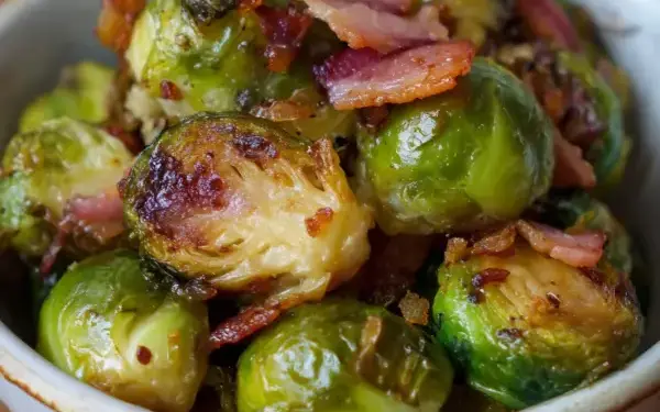 crispy Brussels sprouts with bacon
