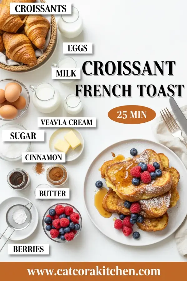 Croissant French toast ingredients
