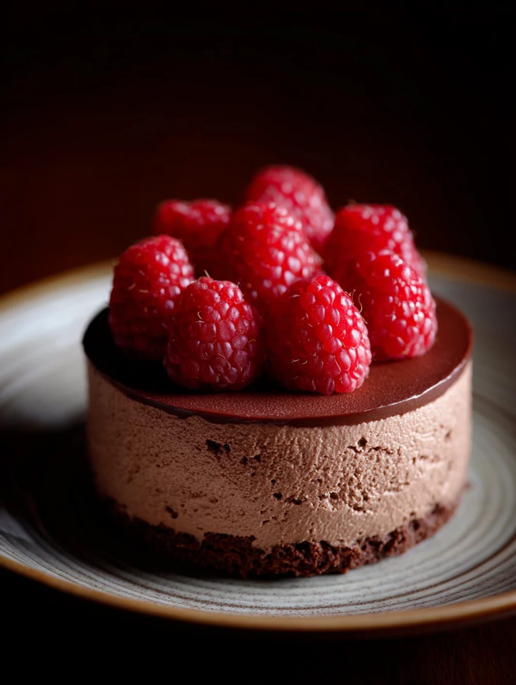 card recipe ingredients and instructions dark chocolate raspberry mousse cake