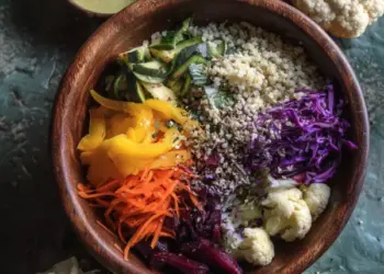 earth day veggie grain bowl