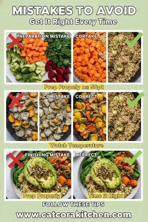 Earth day veggie grain bowl common mistakes