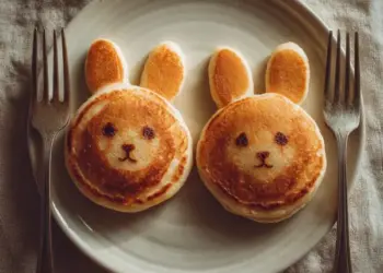 easter bunny pancakes