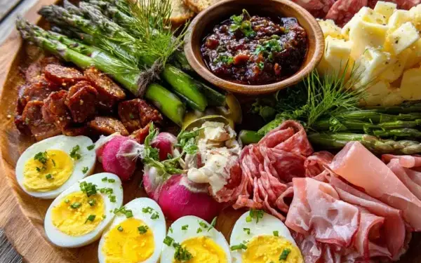 easter charcuterie board