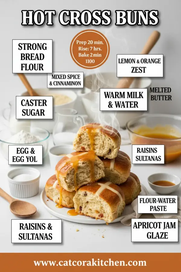 Hot cross buns ingredients