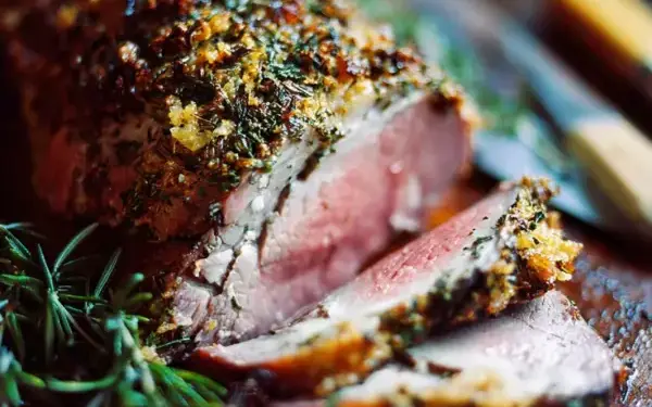 easter leg of lamb with herb crust