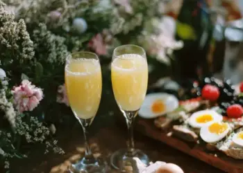 easter mimosa bar