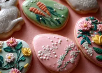 easter sugar cookies with royal icing