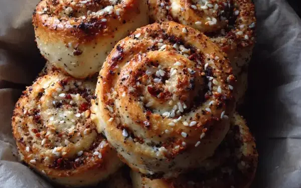 everything bagel pinwheels