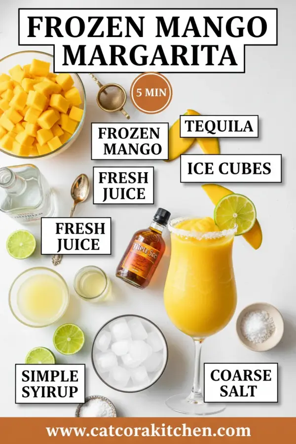 Frozen mango margarita ingredients