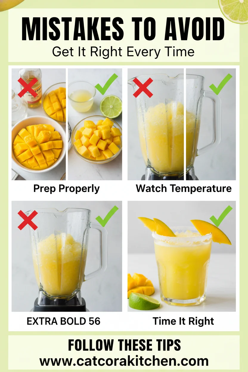 Frozen mango margarita common mistakes