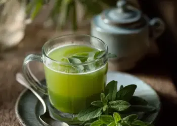 garden herb green juice cocktail