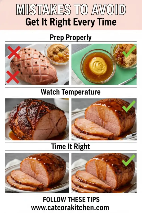 Glazed easter ham common mistakes