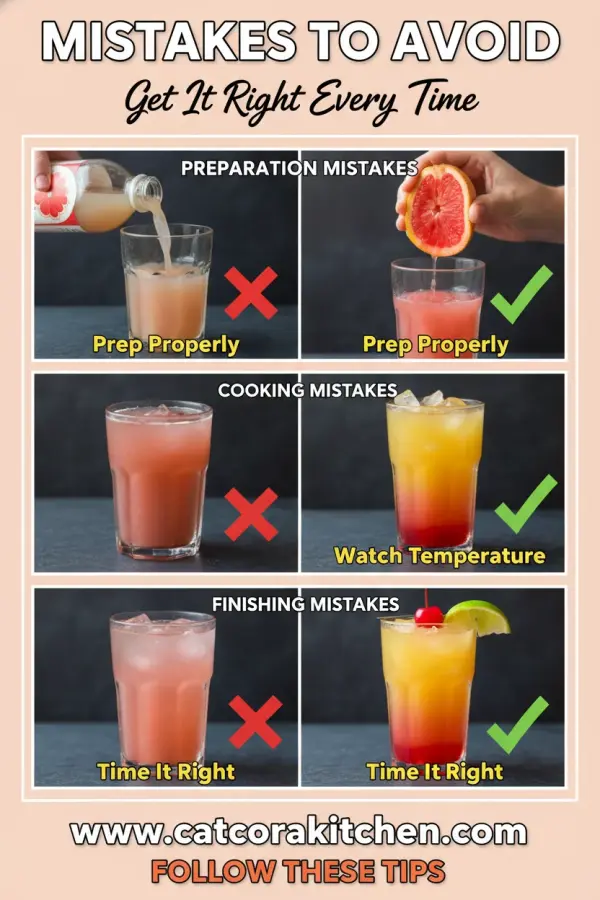 Grapefruit tequila sunrise common mistakes