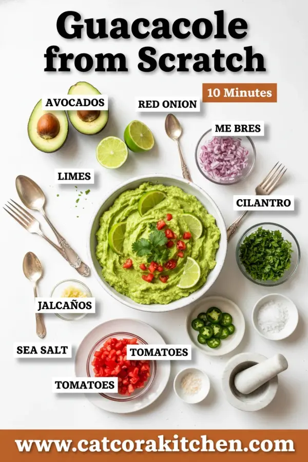 Guacamole from scratch ingredients