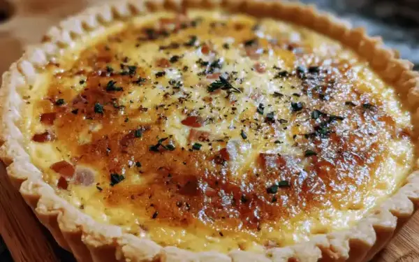 ham and cheese quiche
