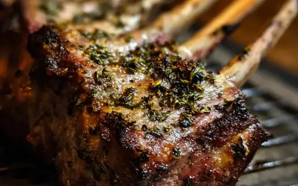 herb-crusted rack of lamb