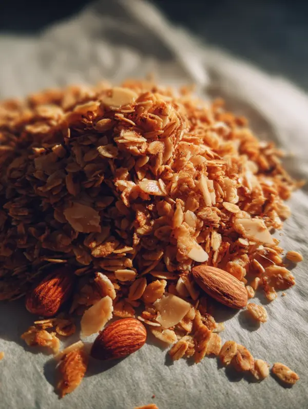 card recipe ingredients and instructions homemade granola with honey and almonds