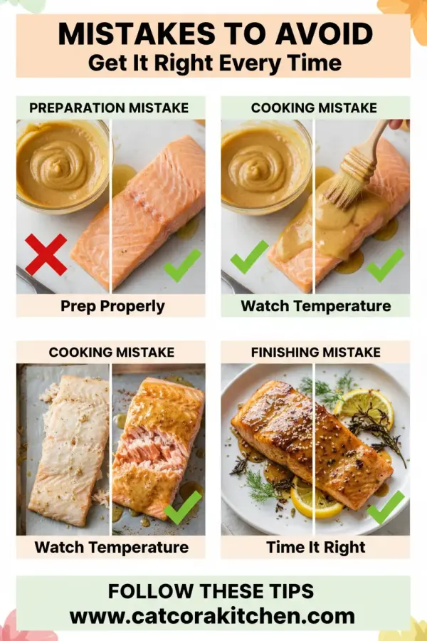 Honey mustard glazed salmon common mistakes