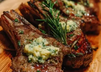 lamb chops with rosemary garlic butter