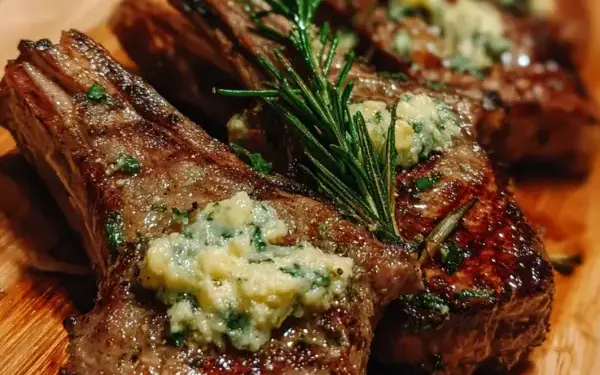 lamb chops with rosemary garlic butter