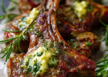 lamb chops with rosemary garlic butter