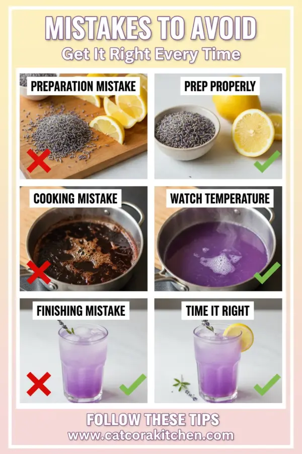 Lavender lemonade vodka common mistakes