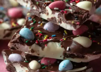 leftover easter candy bark