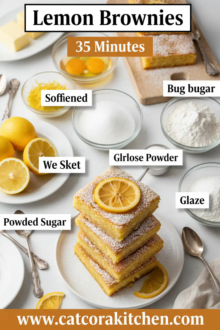 Lemon brownies ingredients
